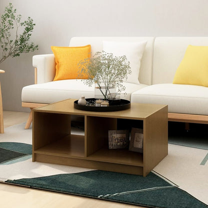 Salontafel 75X50X33,5 Cm Massief Grenenhout Honingbruin