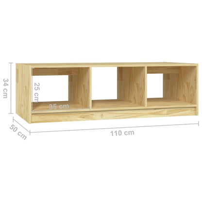 Salontafel 0X50X34 Cm Massief Vurenhout Naturel