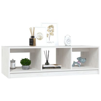 Salontafel 0X50X34 Cm Massief Grenenhout Wit