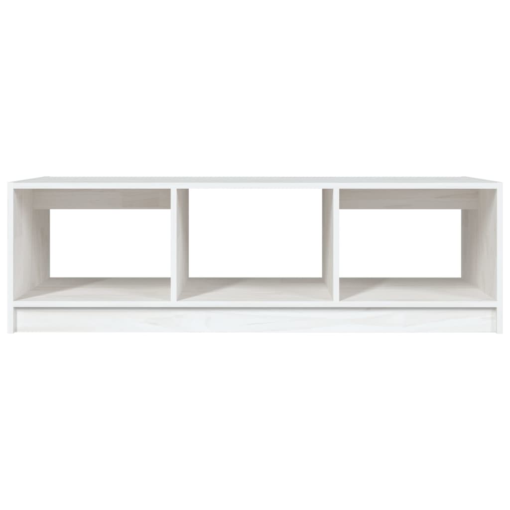 Salontafel 0X50X34 Cm Massief Grenenhout Wit