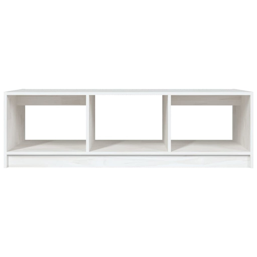 Salontafel 0X50X34 Cm Massief Grenenhout Wit