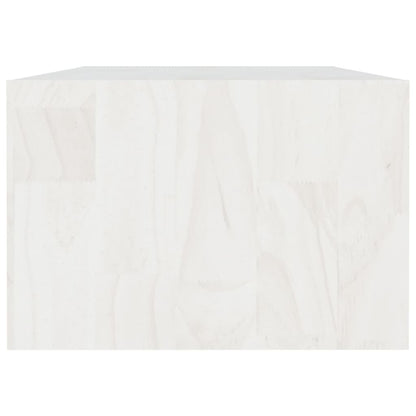 Salontafel 0X50X34 Cm Massief Grenenhout Wit
