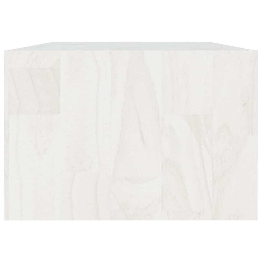 Salontafel 0X50X34 Cm Massief Grenenhout Wit