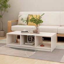 Salontafel 0X50X34 Cm Massief Grenenhout Wit