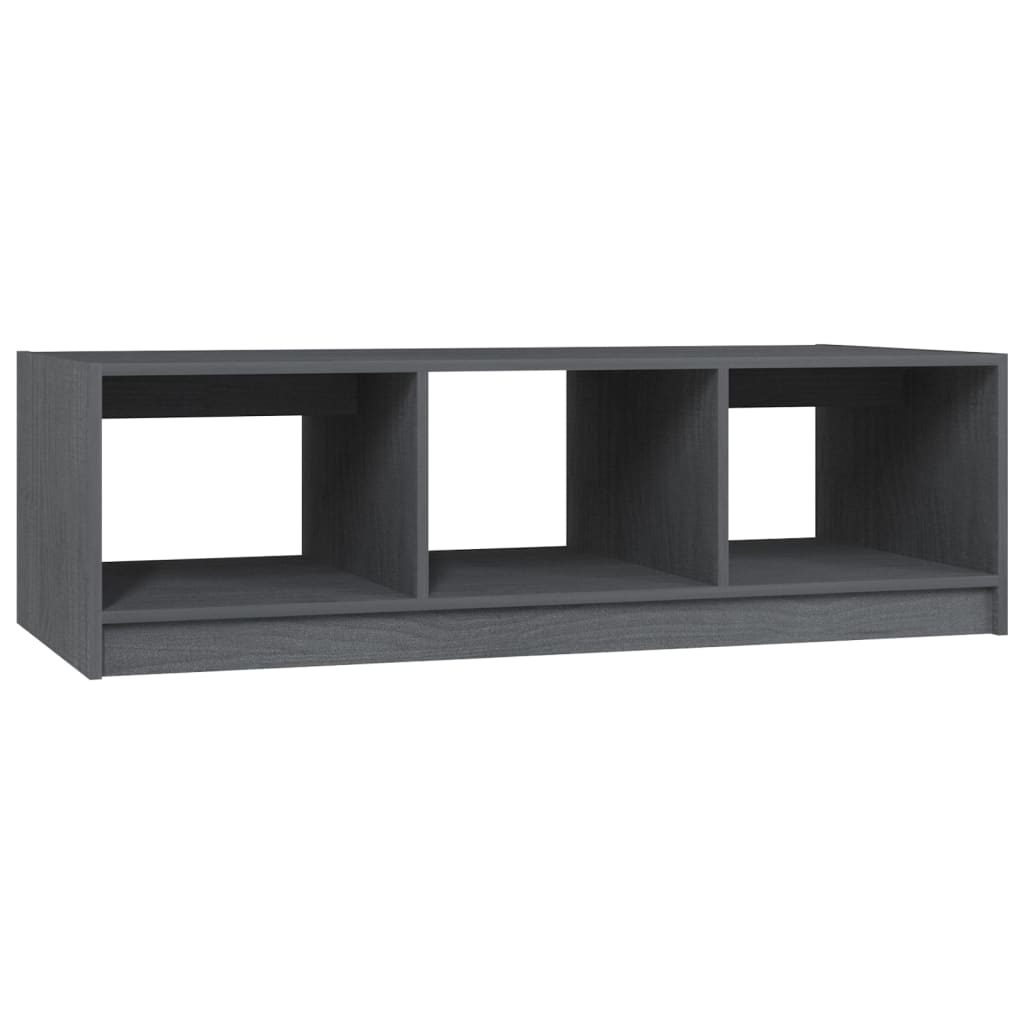 Salontafel 0X50X34 Cm Massief Grenenhout Grijs