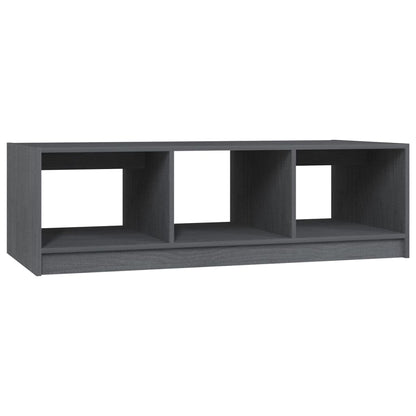 Salontafel 0X50X34 Cm Massief Grenenhout Grijs