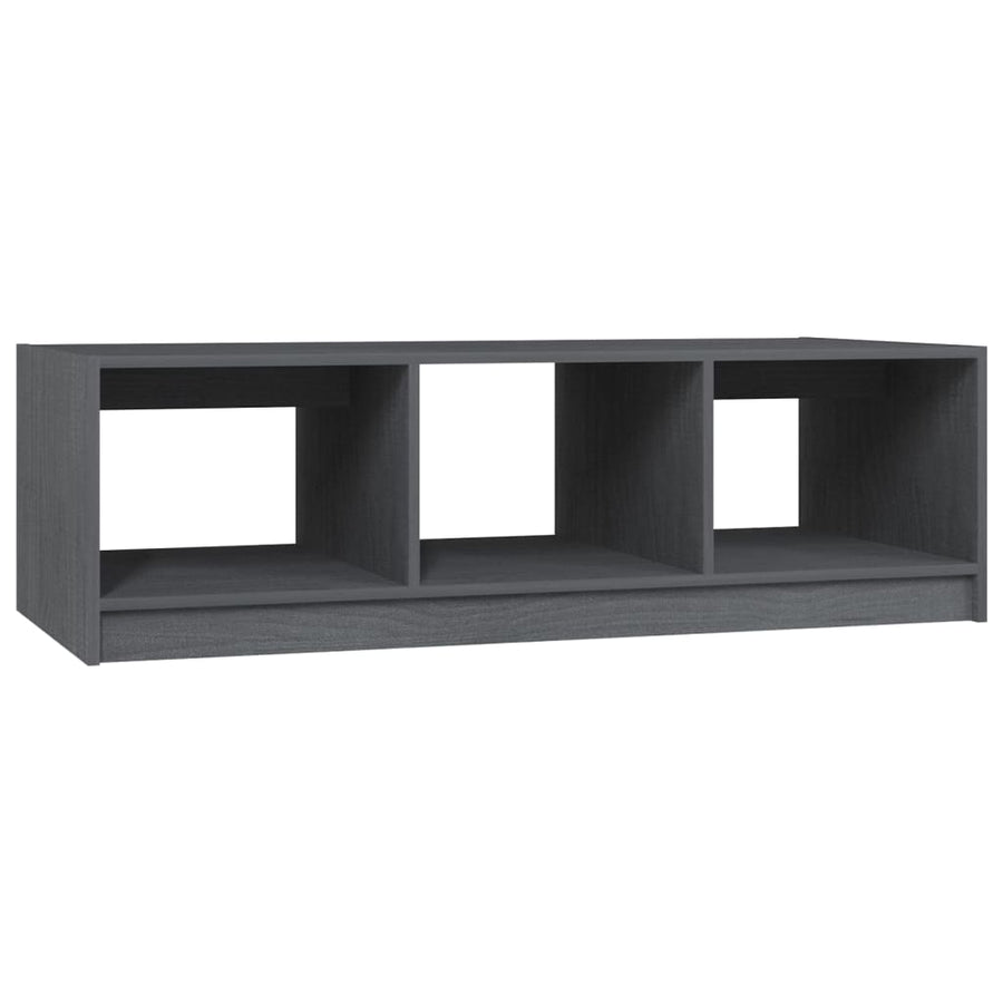 Salontafel 0X50X34 Cm Massief Grenenhout Grijs