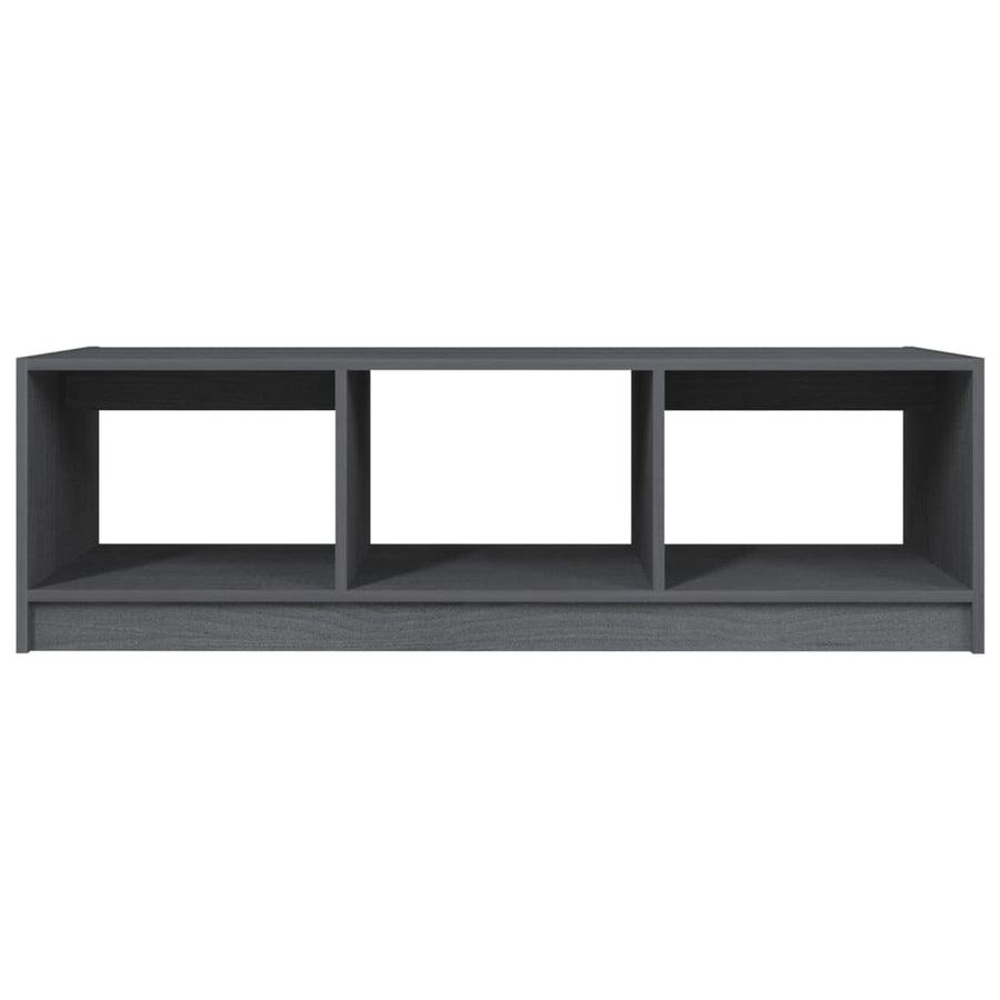 Salontafel 0X50X34 Cm Massief Grenenhout Grijs