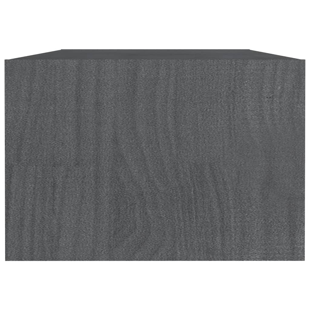 Salontafel 0X50X34 Cm Massief Grenenhout Grijs