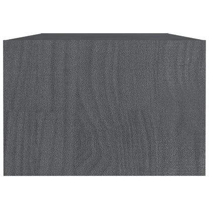 Salontafel 0X50X34 Cm Massief Grenenhout Grijs