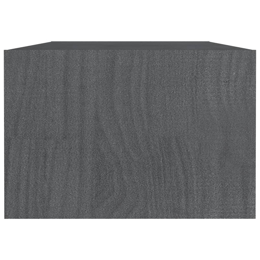 Salontafel 0X50X34 Cm Massief Grenenhout Grijs