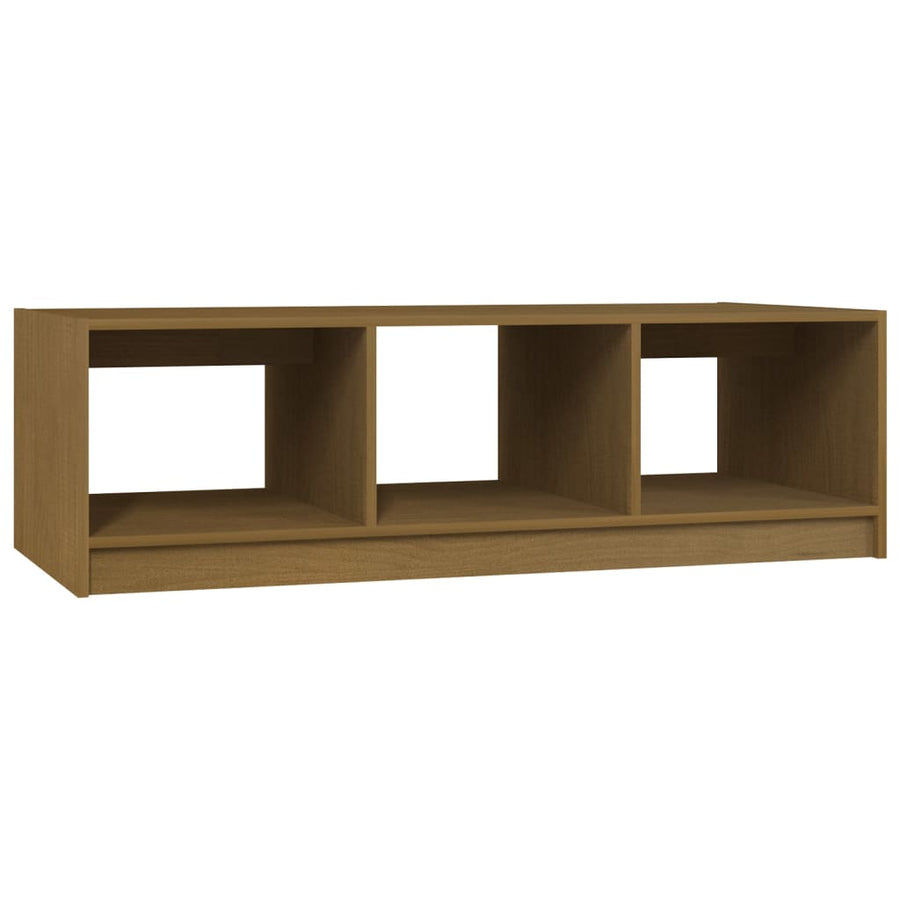 Salontafel 0X50X34 Cm Massief Grenenhout Honingbruin
