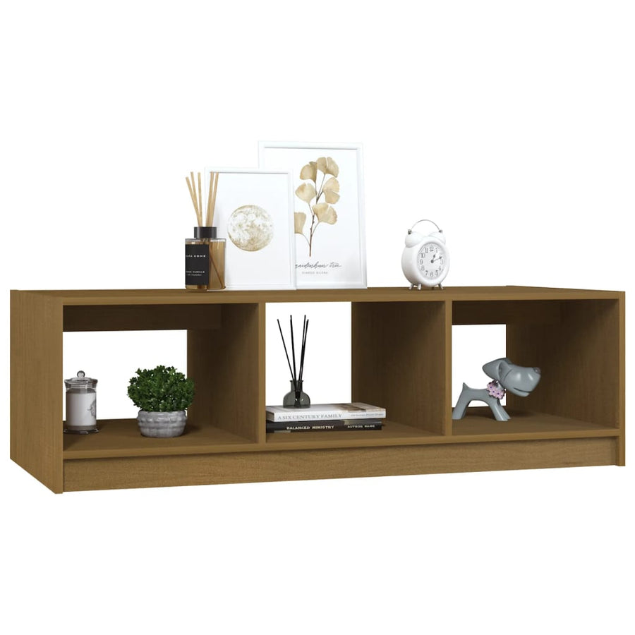 Salontafel 0X50X34 Cm Massief Grenenhout Honingbruin