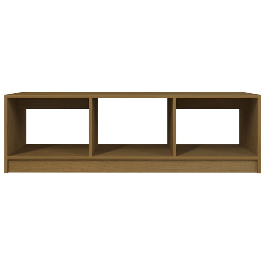 Salontafel 0X50X34 Cm Massief Grenenhout Honingbruin