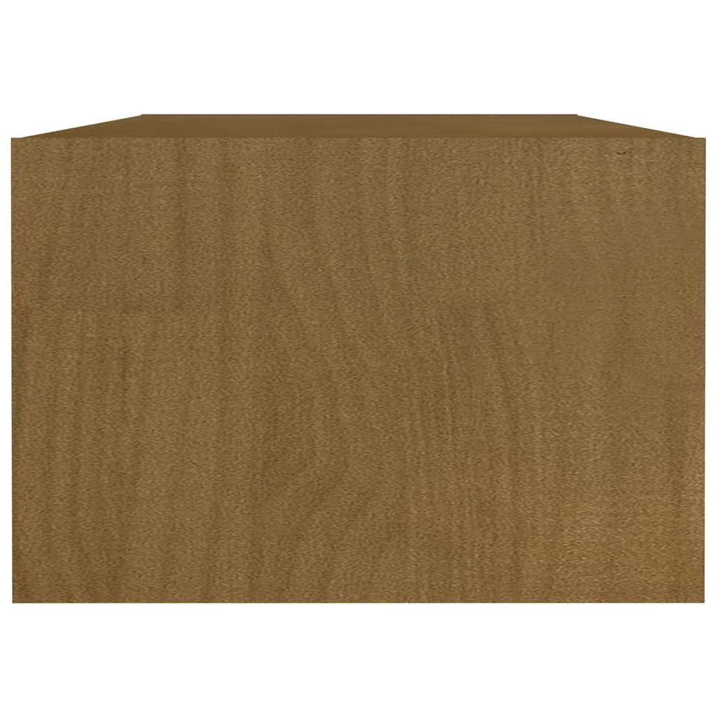 Salontafel 0X50X34 Cm Massief Grenenhout Honingbruin