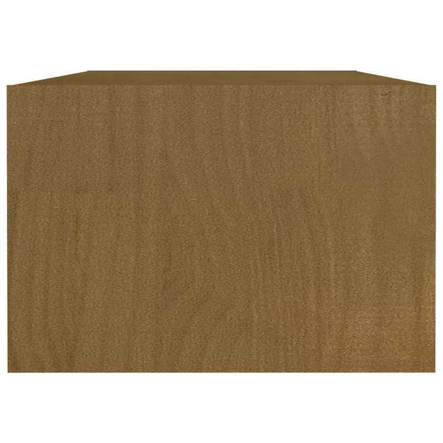 Salontafel 0X50X34 Cm Massief Grenenhout Honingbruin