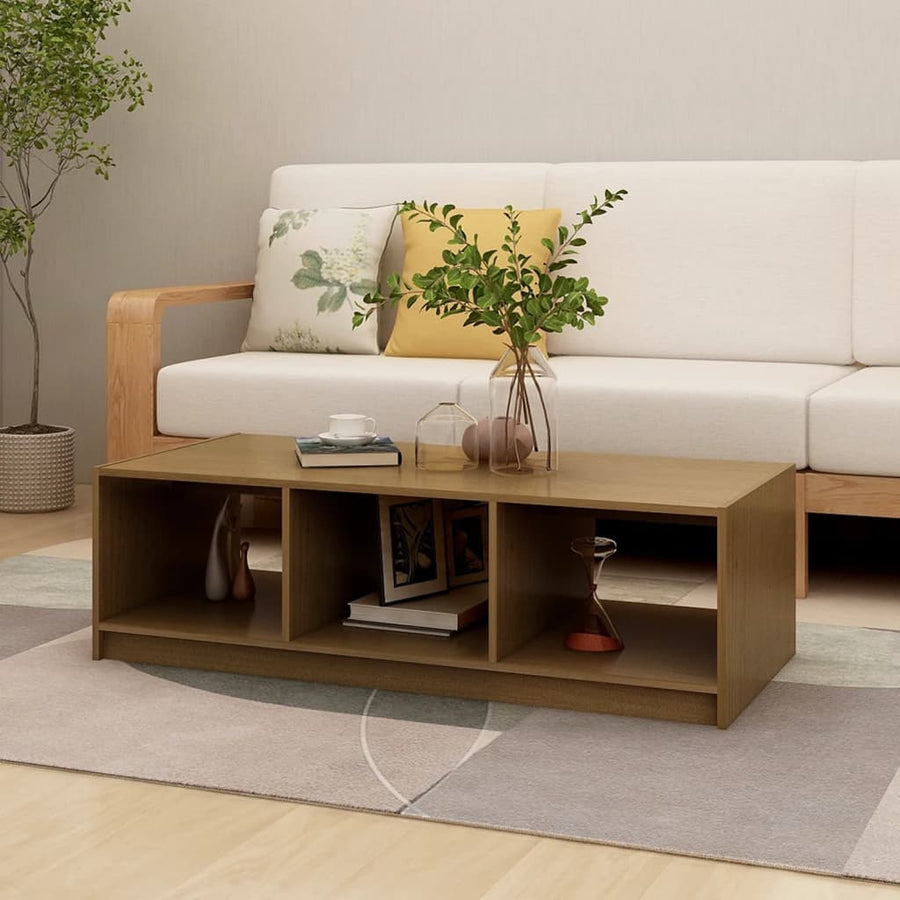 Salontafel 0X50X34 Cm Massief Grenenhout Honingbruin