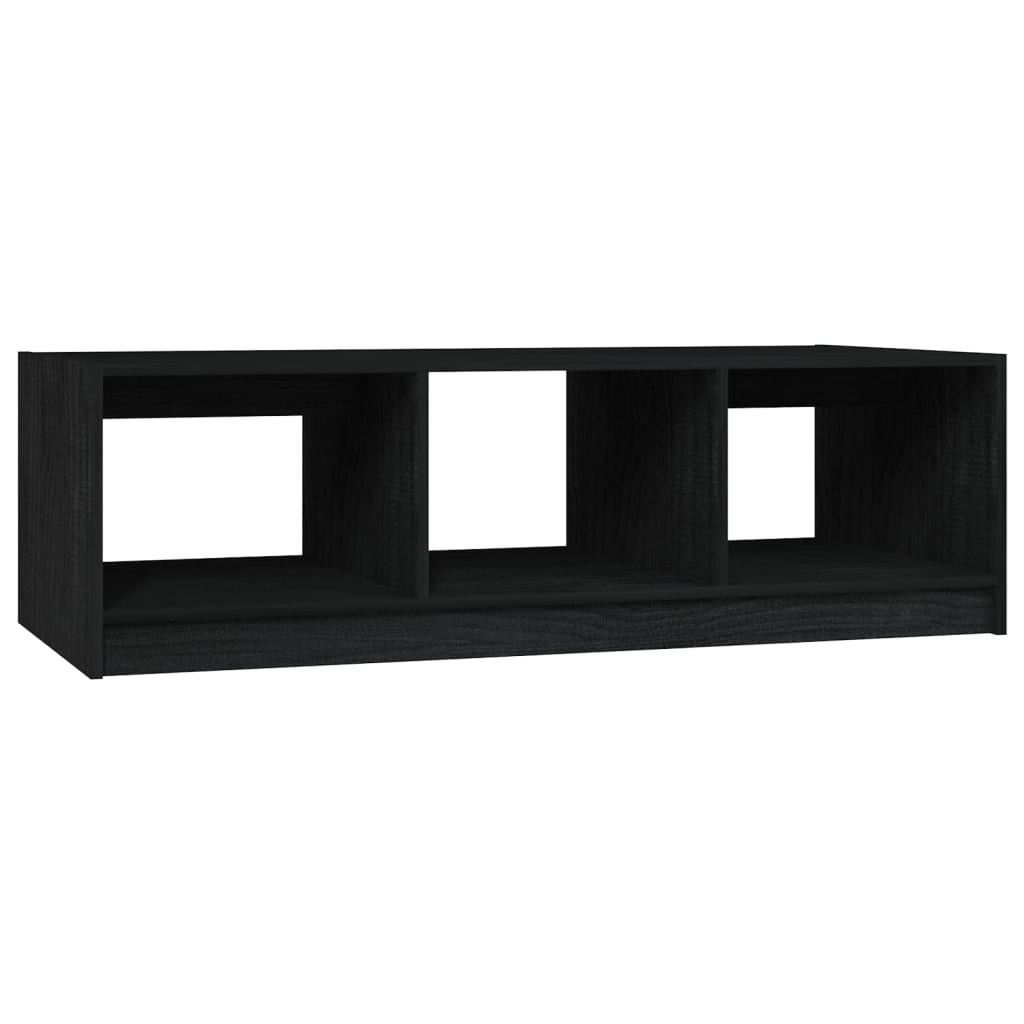 Salontafel 0X50X34 Cm Massief Grenenhout Zwart