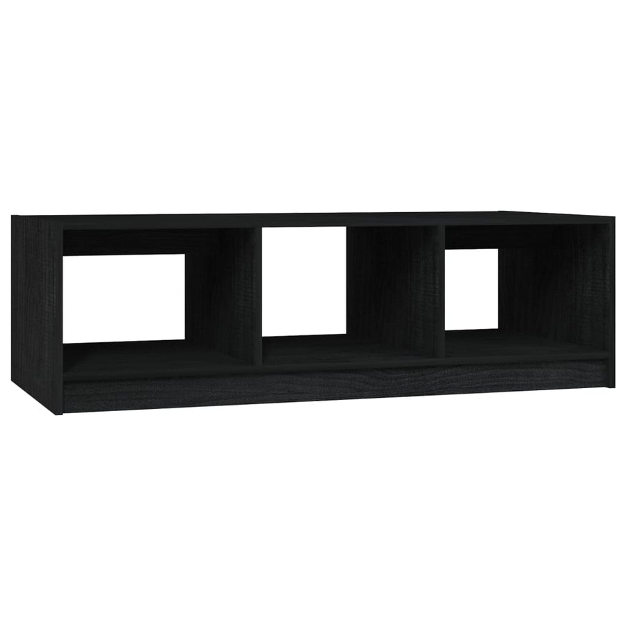 Salontafel 0X50X34 Cm Massief Grenenhout Zwart