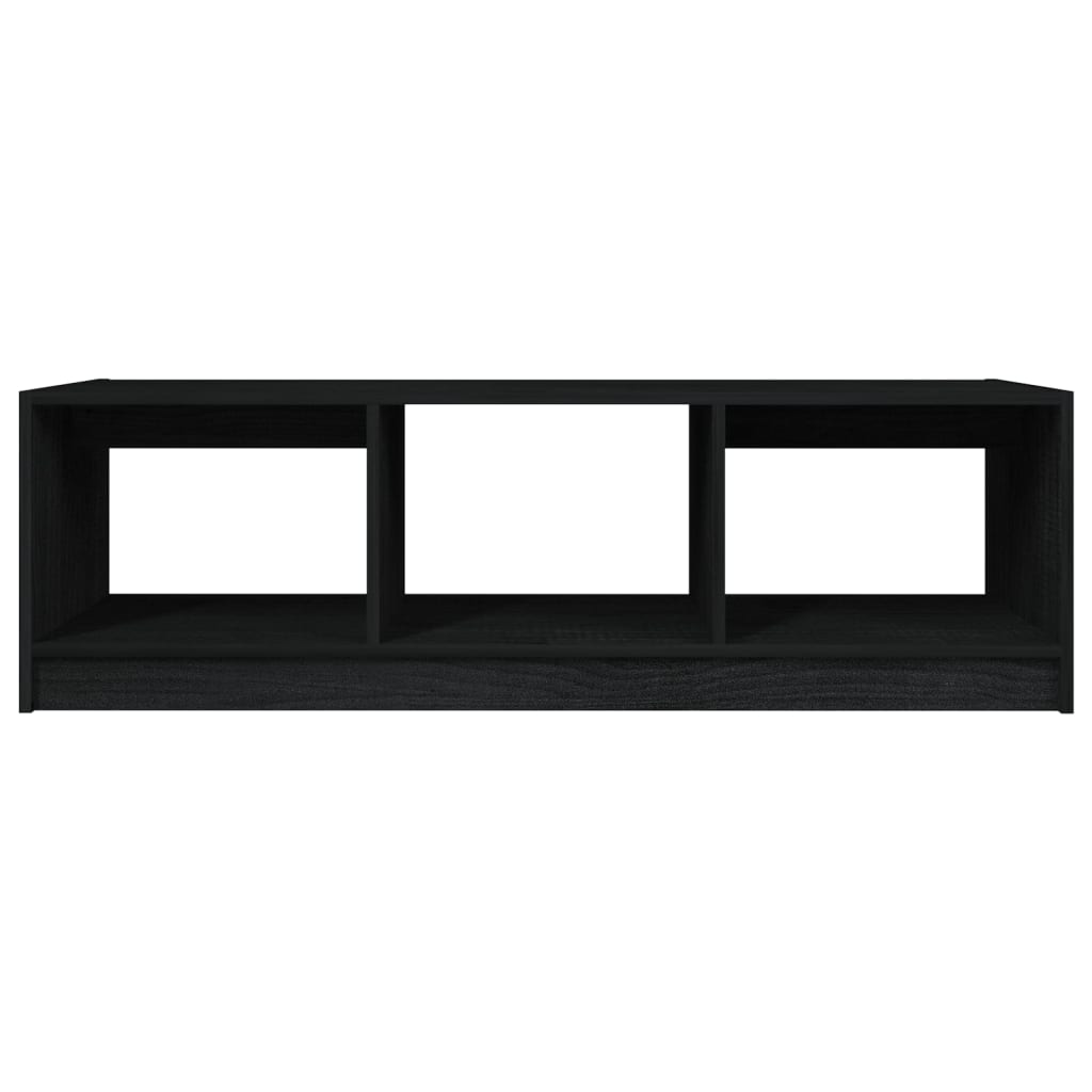Salontafel 0X50X34 Cm Massief Grenenhout Zwart