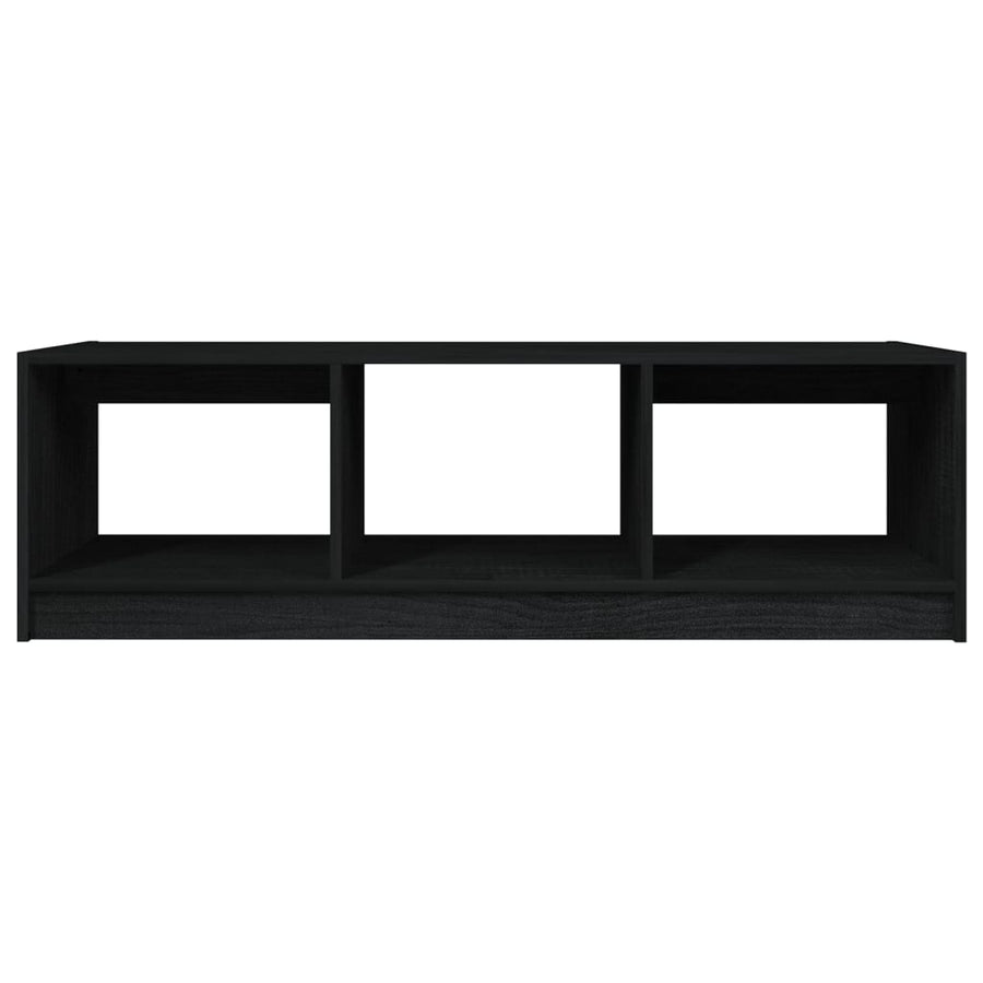 Salontafel 0X50X34 Cm Massief Grenenhout Zwart