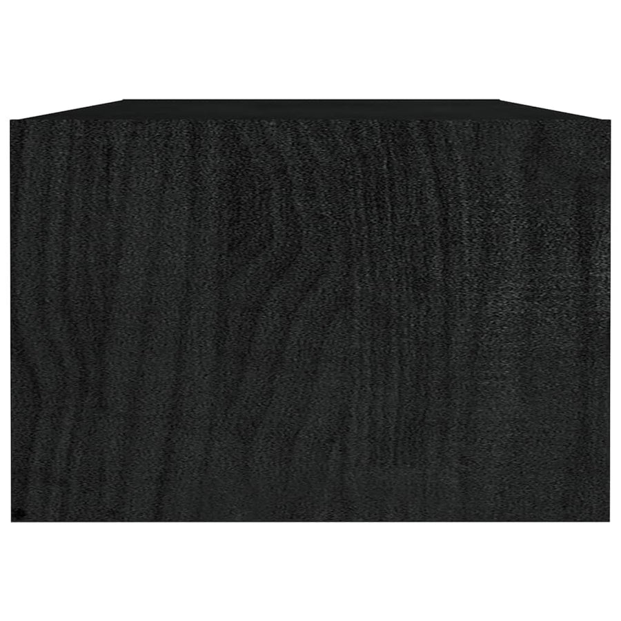 Salontafel 0X50X34 Cm Massief Grenenhout Zwart
