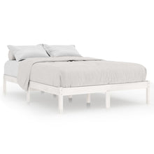 Bedframe Massief Grenenhout 140 x 190 cm Wit