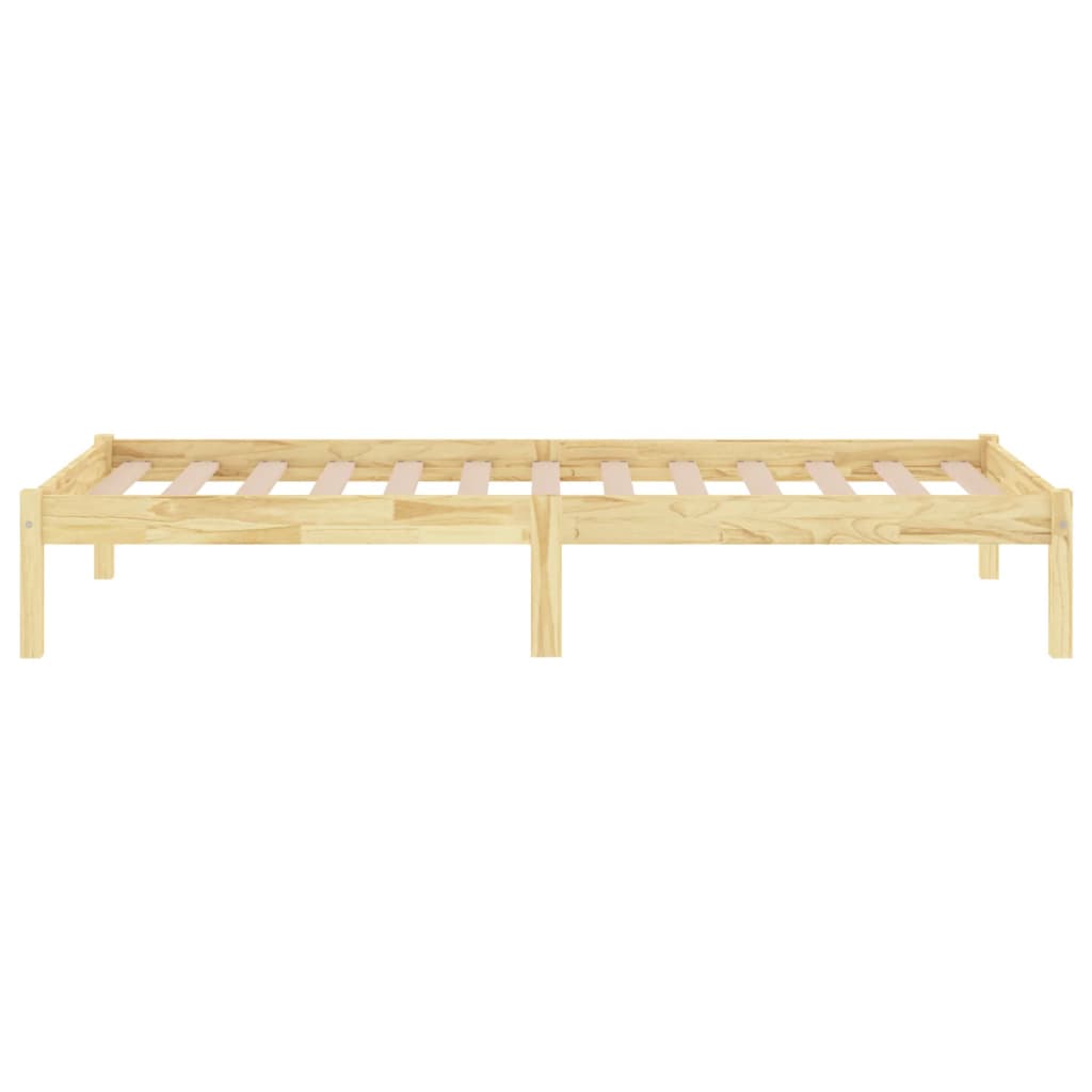 Bedframe Massief Grenenhout 90 x 200 cm Naturel