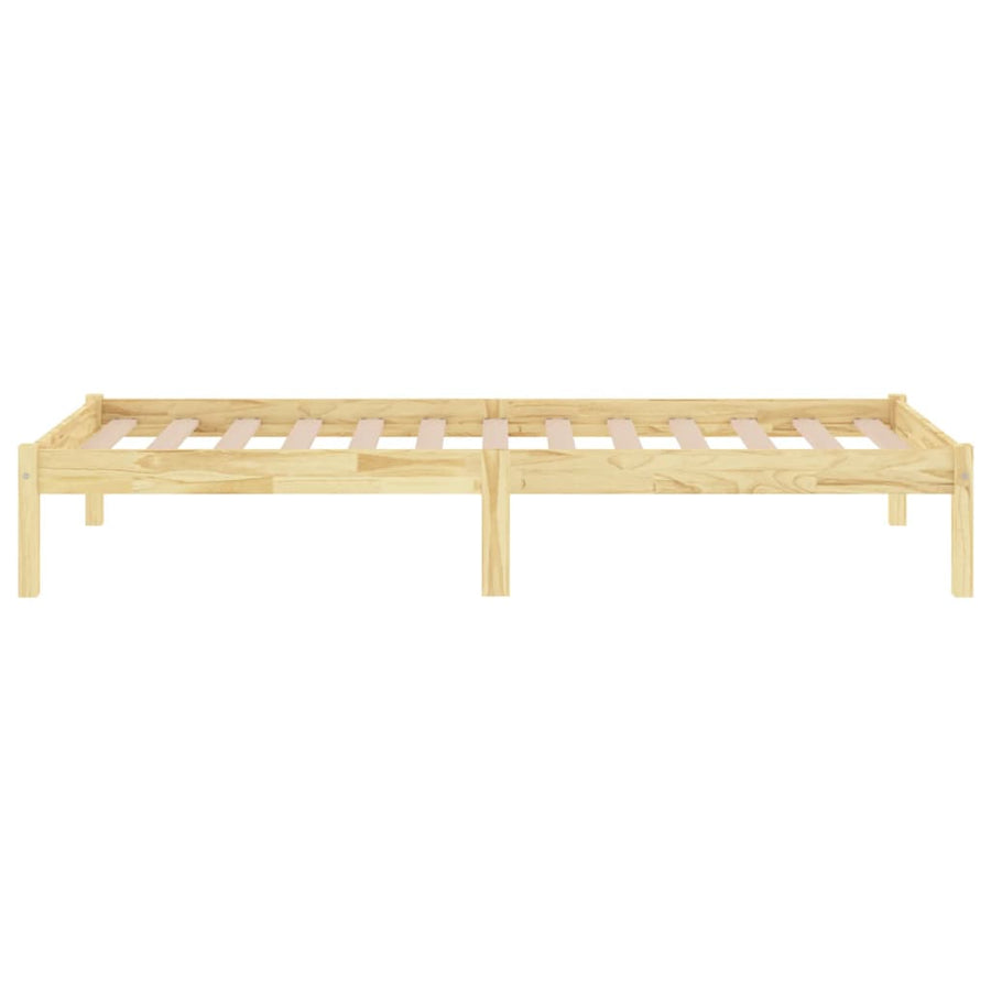 Bedframe Massief Grenenhout 90 x 200 cm Naturel