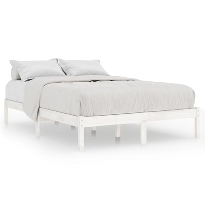 Bedframe Massief Grenenhout 140 x 200 cm Wit