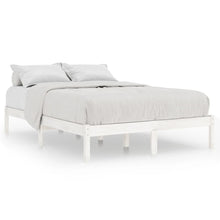 Bedframe Massief Grenenhout 200 x 200 cm Wit
