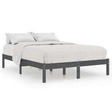 Bedframe Massief Grenenhout 200 x 200 cm Grijs