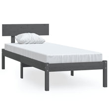 Bedframe Massief Grenenhout Uk Single 90 x 190 cm Grijs