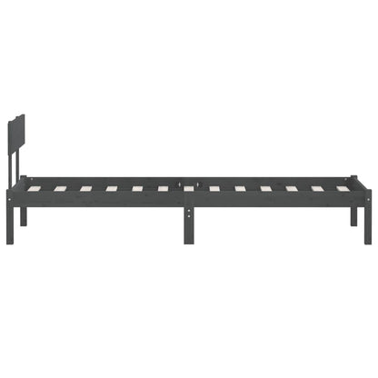 Bedframe Massief Grenenhout Uk Single 90 x 190 cm Grijs