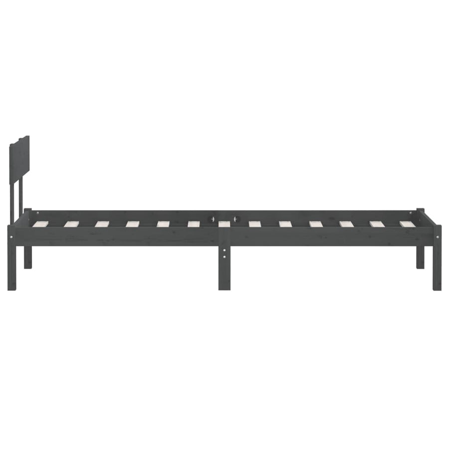 Bedframe Massief Grenenhout Uk Single 90 x 190 cm Grijs