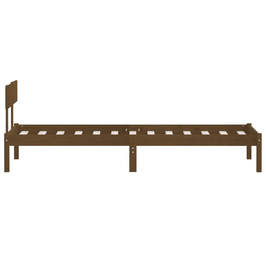 Bedframe Massief Grenenhout Uk Single 90 x 190 cm Honingbruin