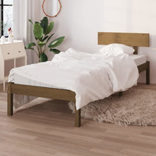 Bedframe Massief Grenenhout Uk Single 90 x 190 cm Honingbruin