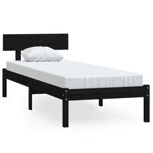 Bedframe Massief Grenenhout Uk Single 90 x 190 cm Zwart