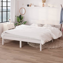 Bedframe Massief Grenenhout 140 x 200 cm Wit