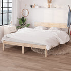 Bedframe Massief Grenenhout 160 x 200 cm Naturel