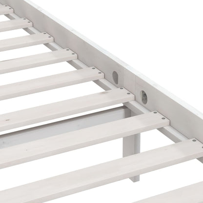 Bedframe Massief Grenenhout 160 x 200 cm Wit