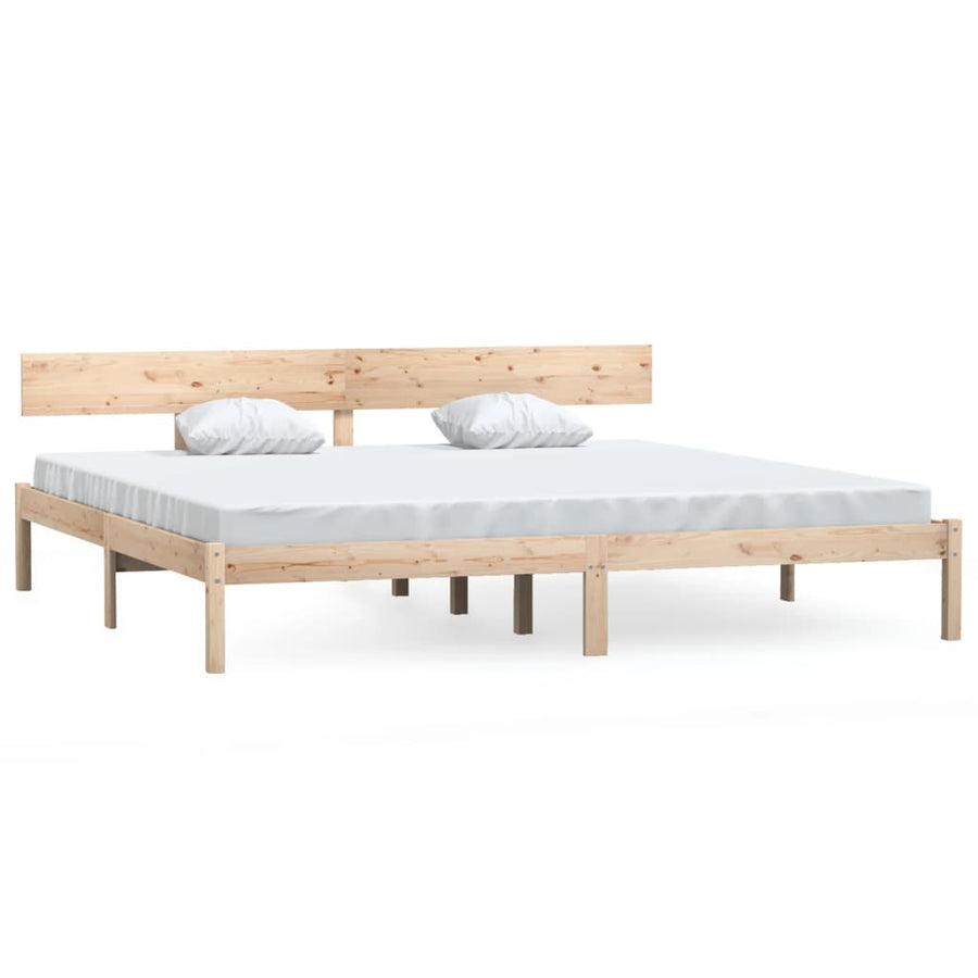 Bedframe Massief Grenenhout Uk Super King 180 x 200 cm Naturel