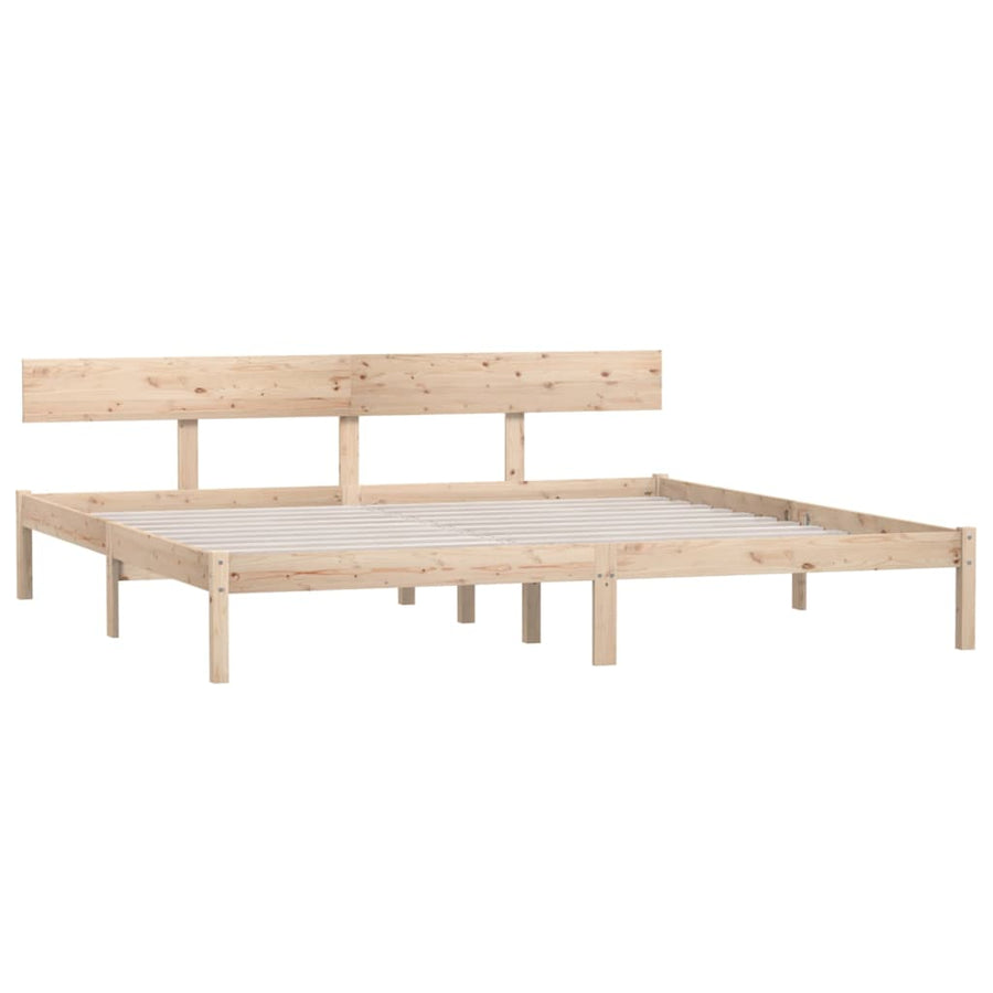 Bedframe Massief Grenenhout Uk Super King 180 x 200 cm Naturel