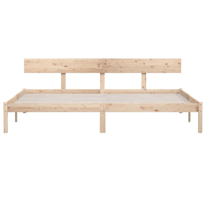 Bedframe Massief Grenenhout Uk Super King 180 x 200 cm Naturel