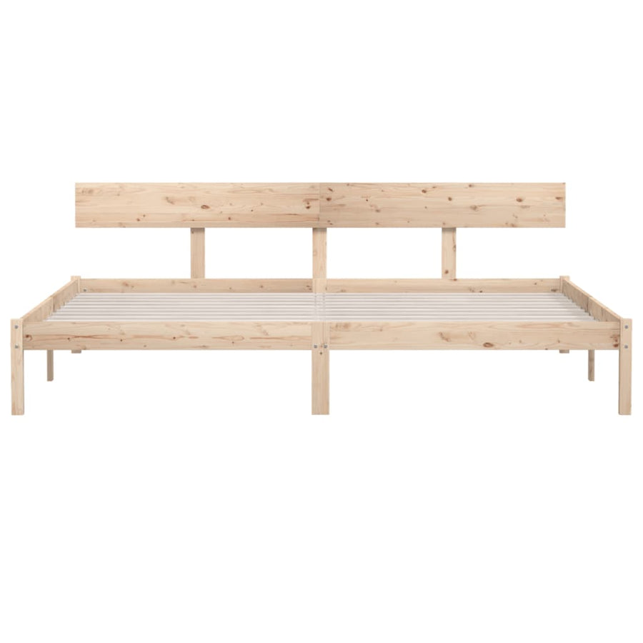 Bedframe Massief Grenenhout Uk Super King 180 x 200 cm Naturel