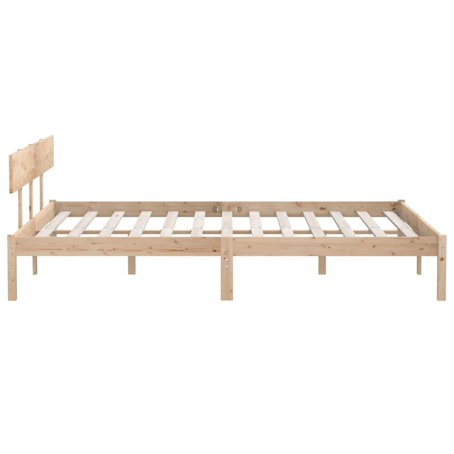 Bedframe Massief Grenenhout Uk Super King 180 x 200 cm Naturel