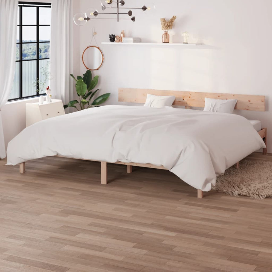 Bedframe Massief Grenenhout Uk Super King 180 x 200 cm Naturel