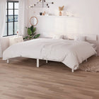 Solid pine bed frame white 180x200 cm