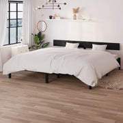 Bedframe massief grenenhout zwart 180x200 cm