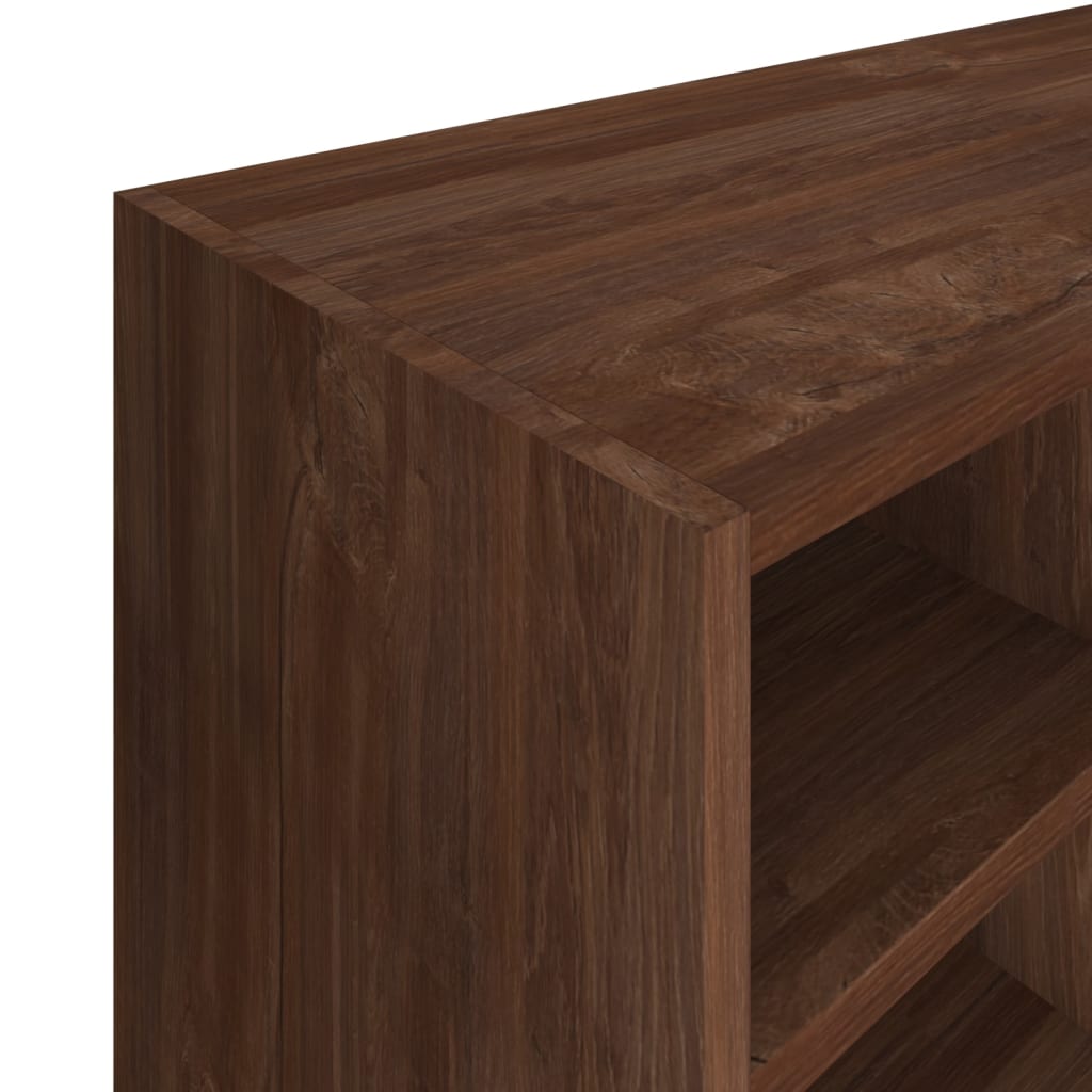 Schoenenrek 92X30X67,5 Cm Bewerkt Hout Bruin Eikenkleur